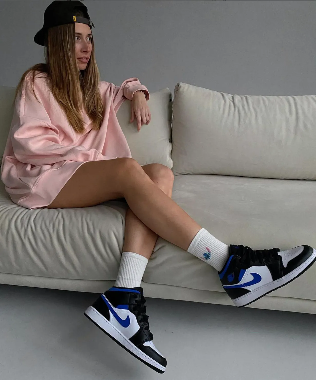 Air Jordan 1 Mid 'Racer Blue' 2021 554724-140 Air Jordan 1 Mid 'Racer Blue' 2021 554724-140